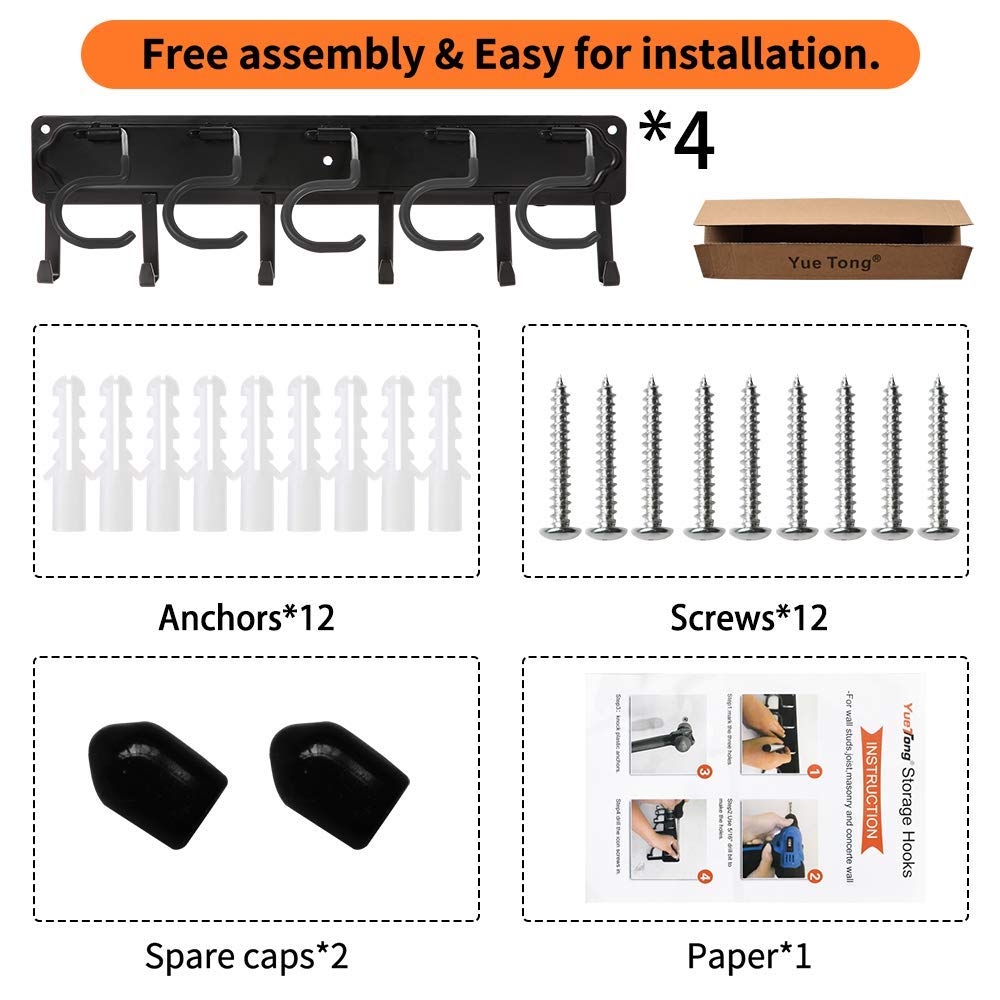 68" All Metal Garden Tool Organizer (4 Count)