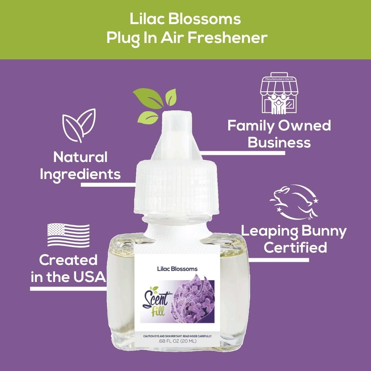 Lilac Blossoms Plug in Air Freshener (2.72 Fl Oz)