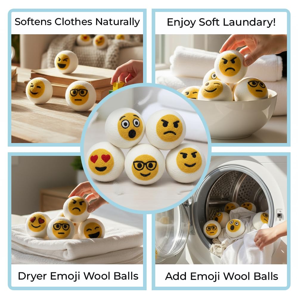 Quality Wool Dryer Balls (6 Count)