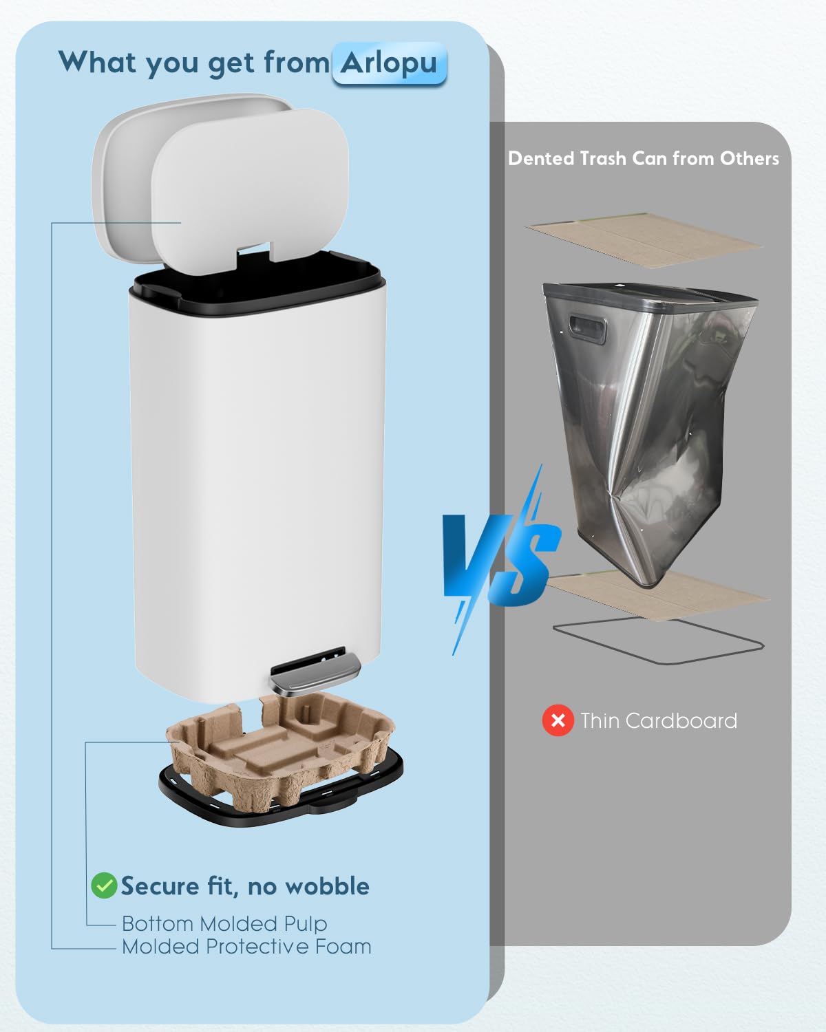 8 Gallon Step Kitchen Trash Can