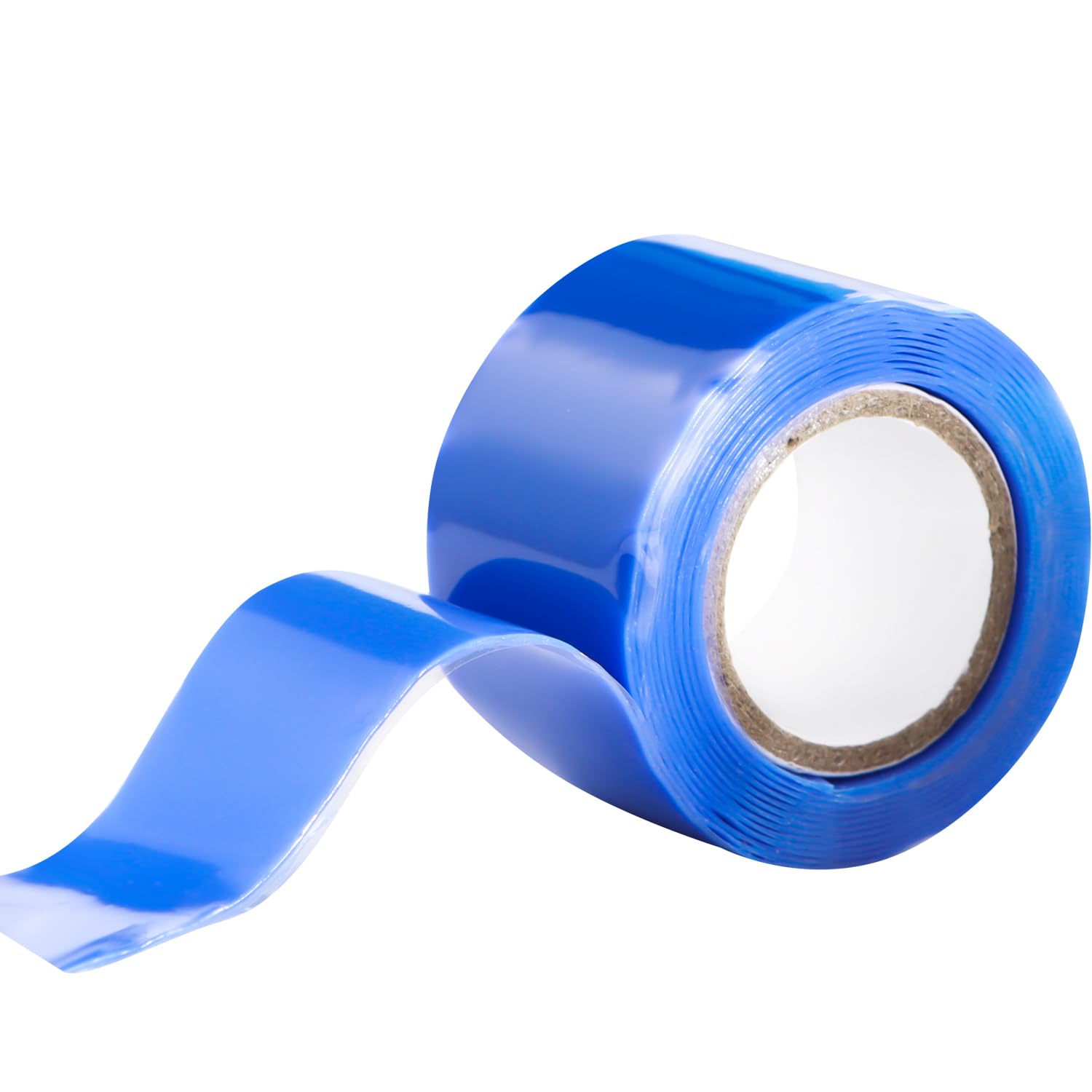 Self Fusing Silicone Tape 1 in x 5' Blue Waterproof Rubber Leak Proof Sealing Silicone Rubber Self