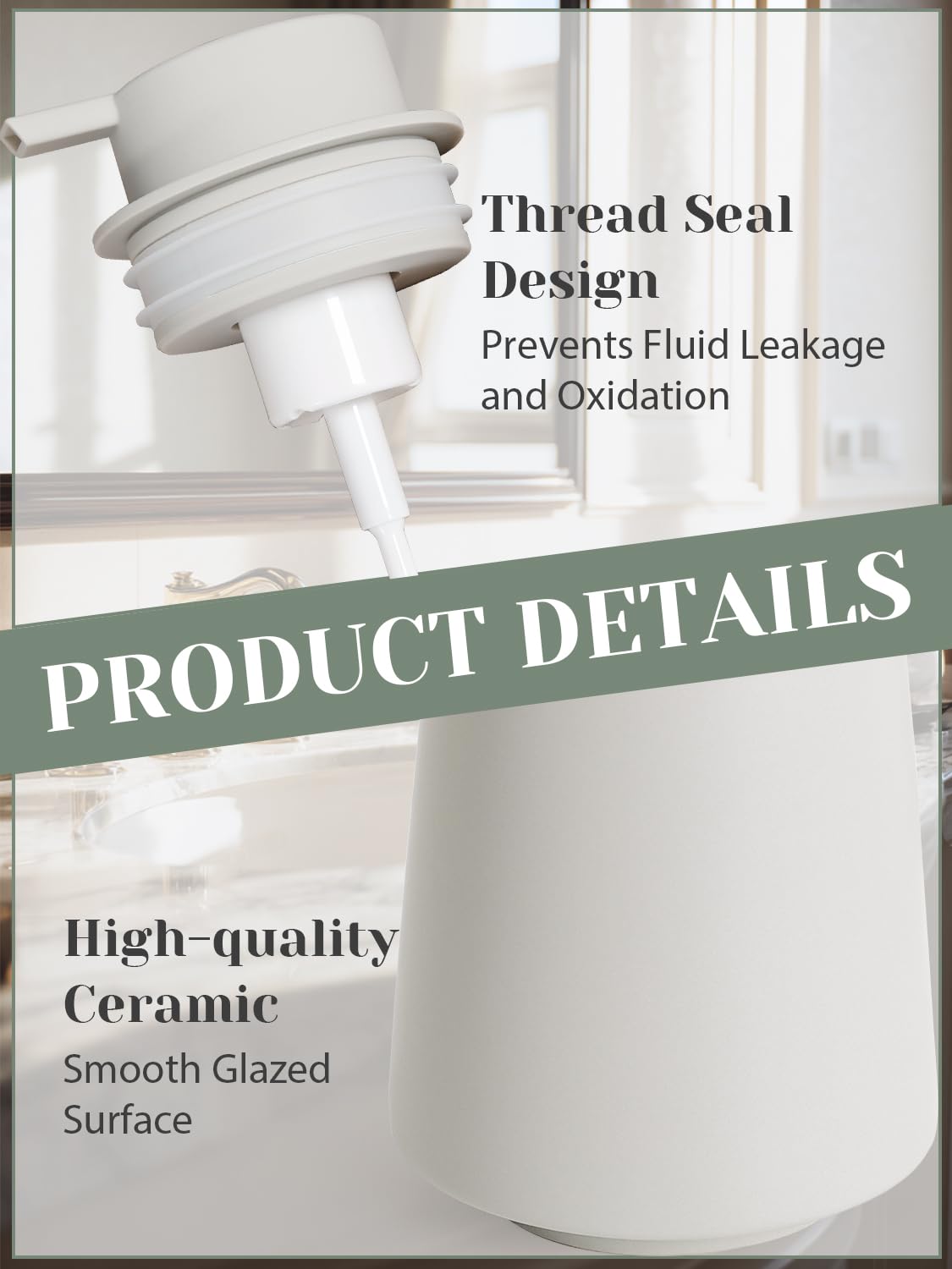 Ceramic Foaming Soap Dispenser