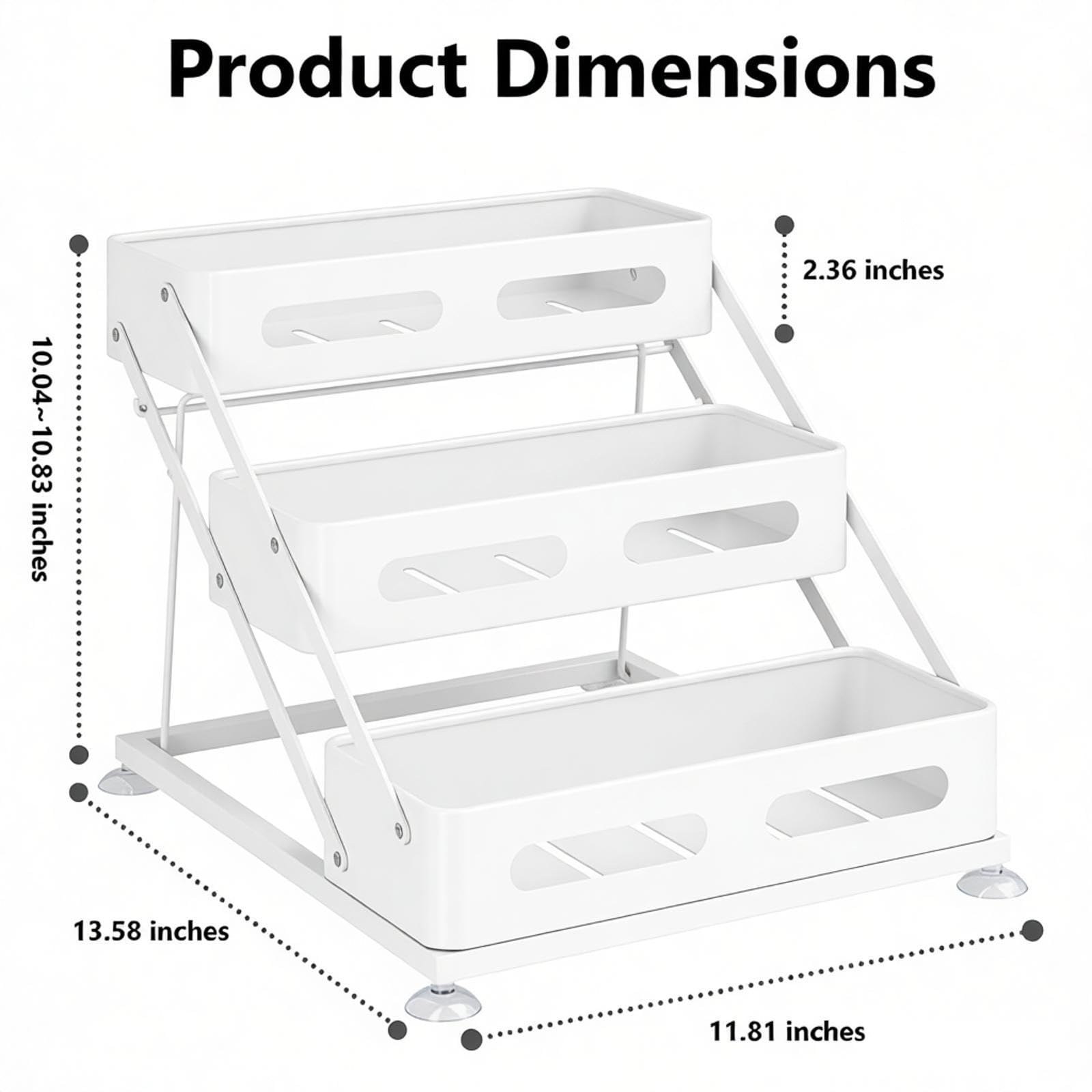 3 Tier Foldable Spice Rack