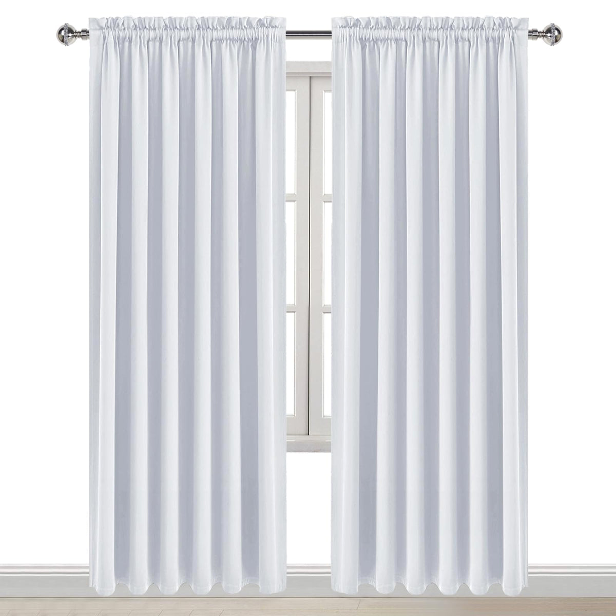 Wide Blackout Curtains for Living Room 70 x 84 Inch Long 2 Panels