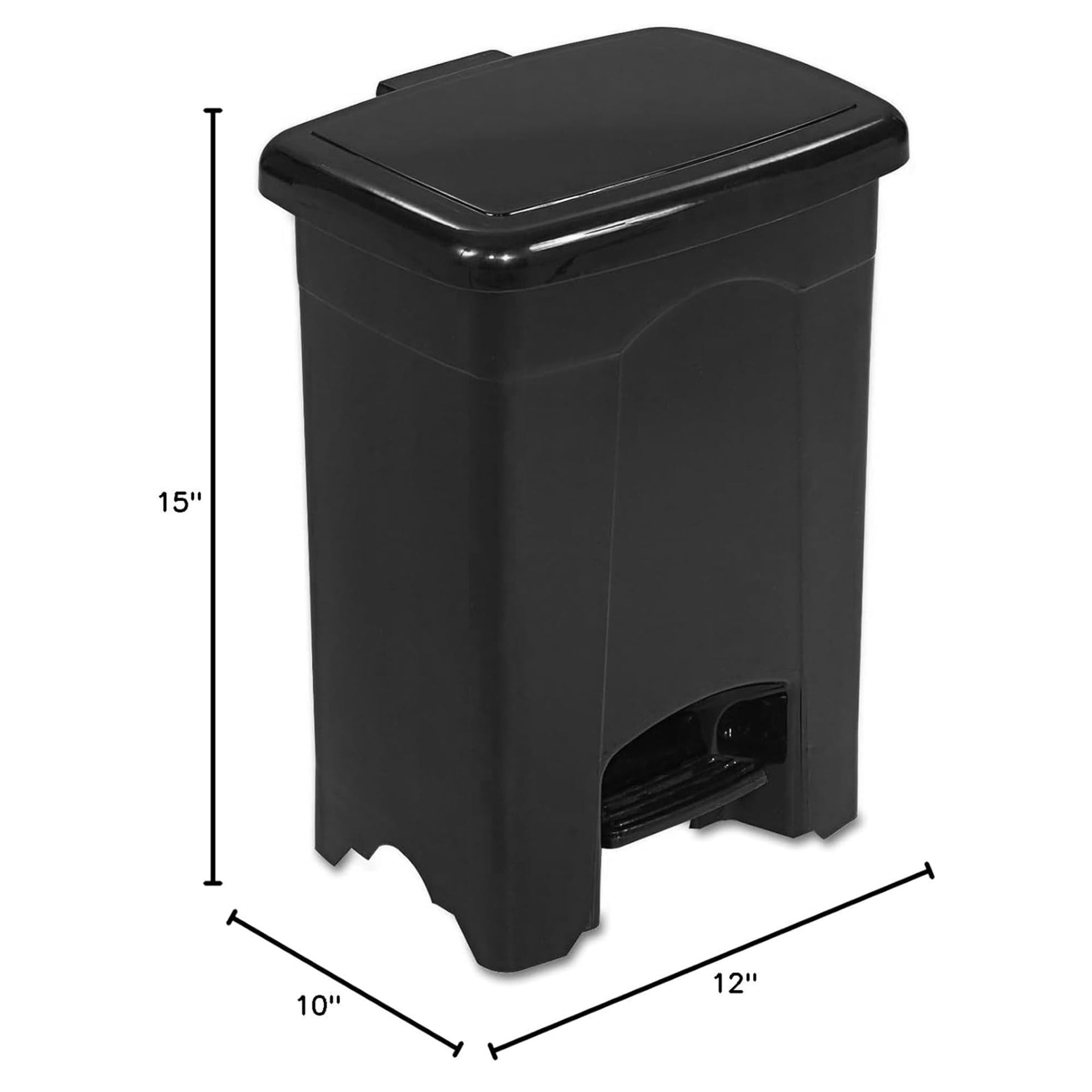 Step On Plastic Trash Can with Foot Pedal