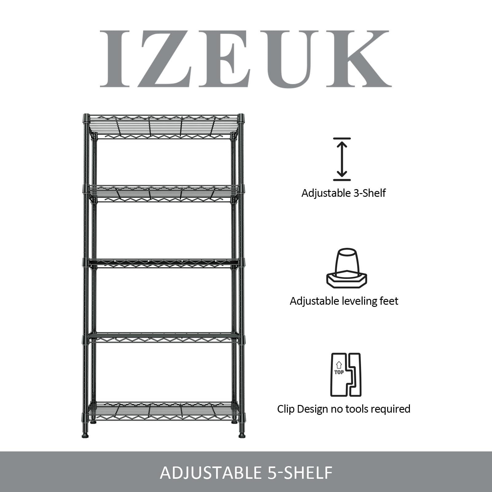 Storage Shelving Unit for Pantry
