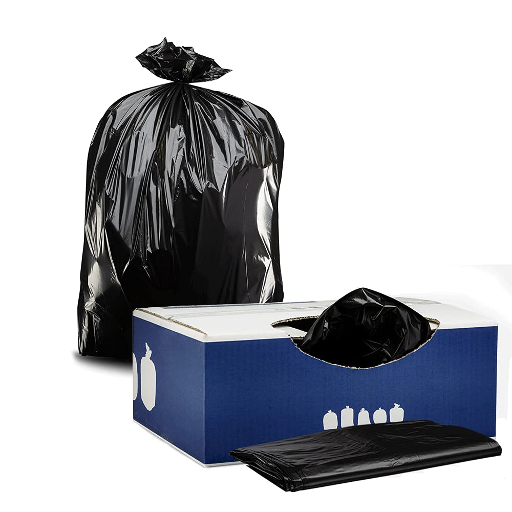20 30 Gallon Trash Bags │ 2.0 Mil │ Black Heavy Duty Garbage Can Liners │ 30" x 36" (100 Count)