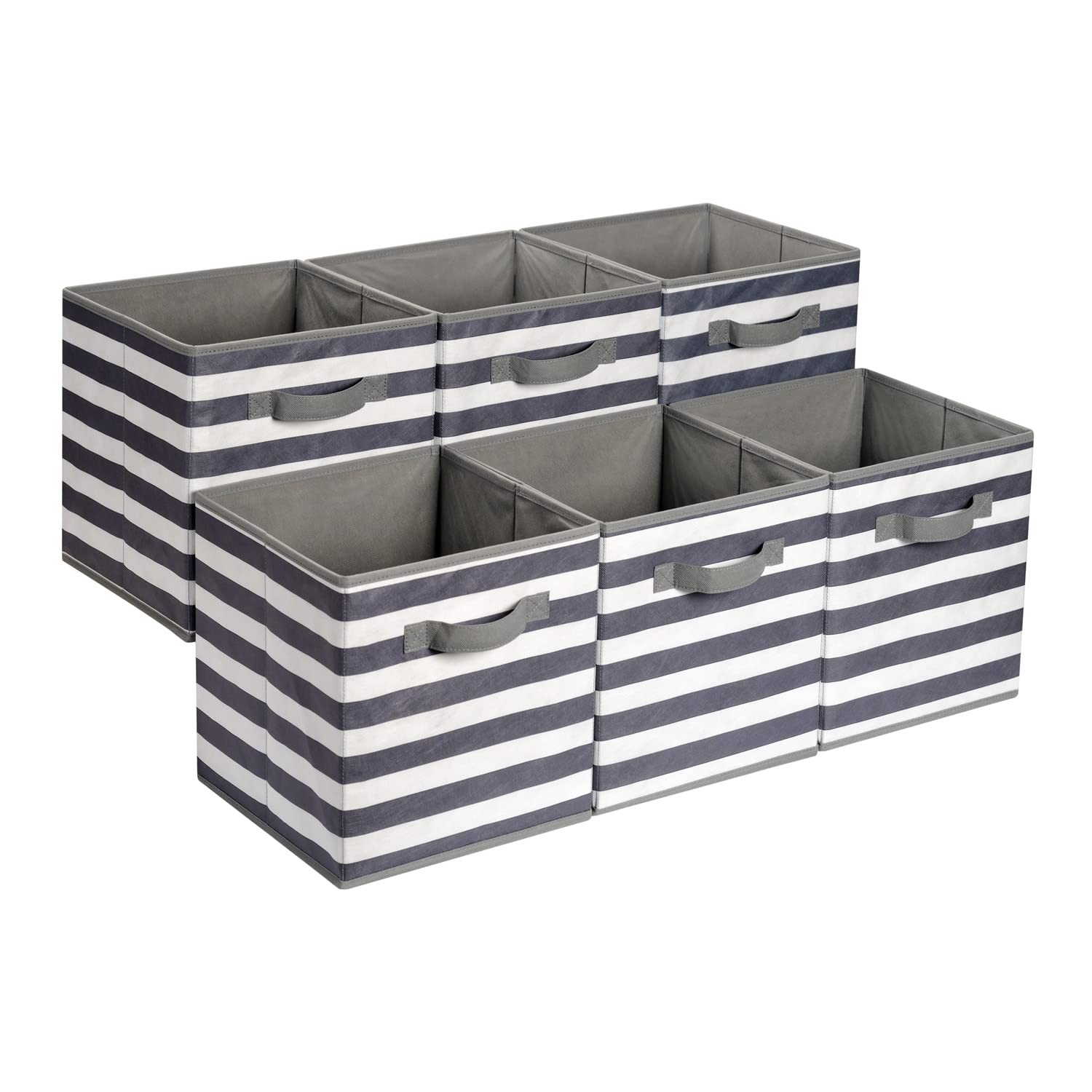 Collapsible Fabric Storage Bins with Handles (6 Count)