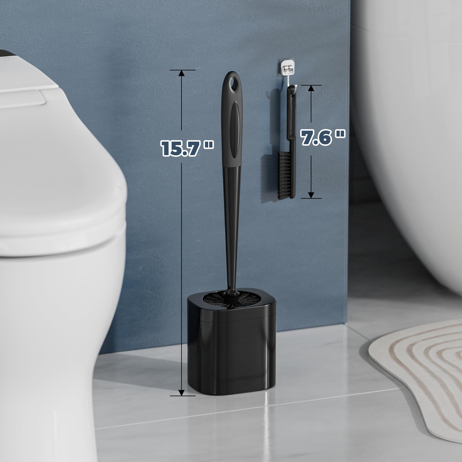 Toilet Brush and Holder Set (3 Count)