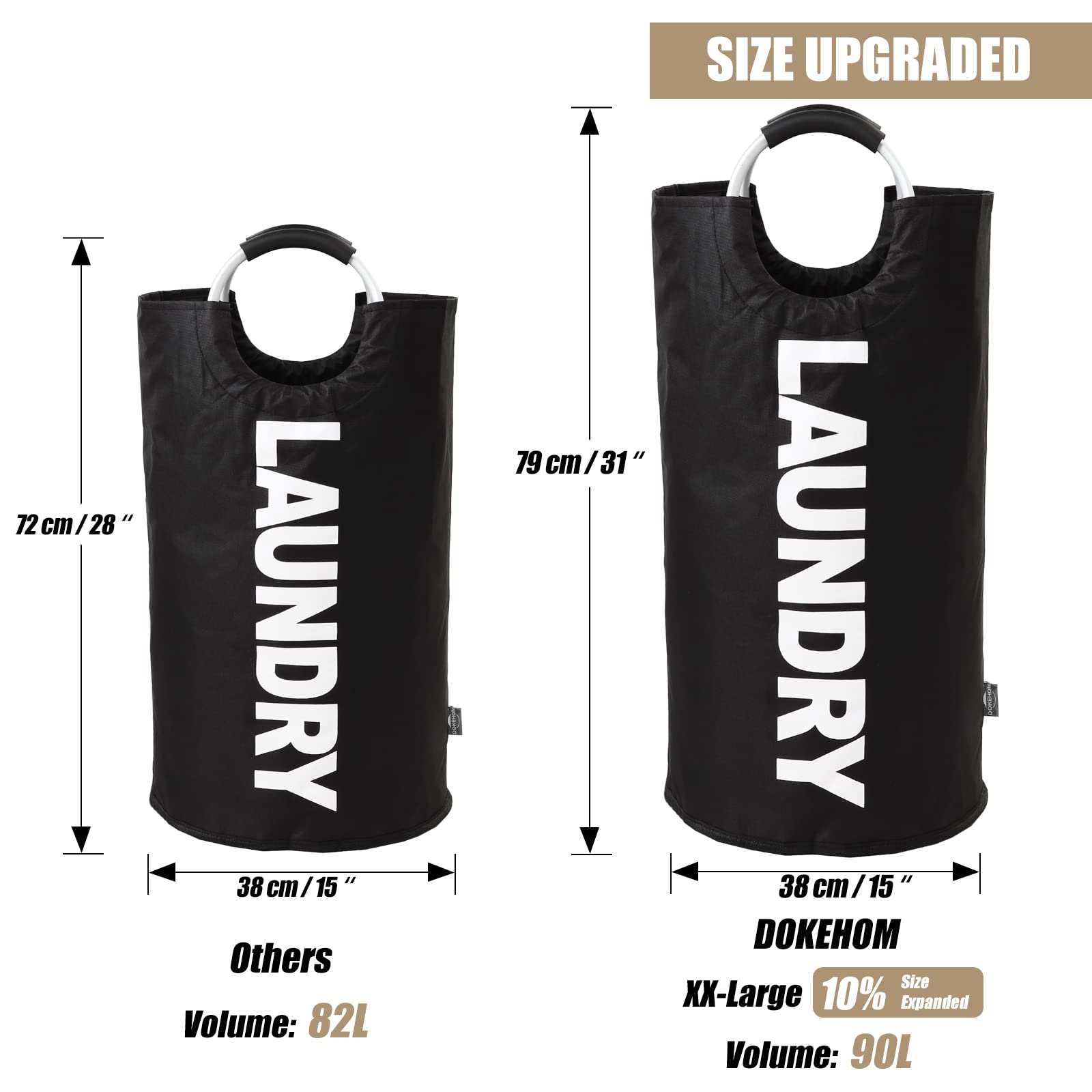 90L Large Laundry Basket Bag - ModHome Supplies