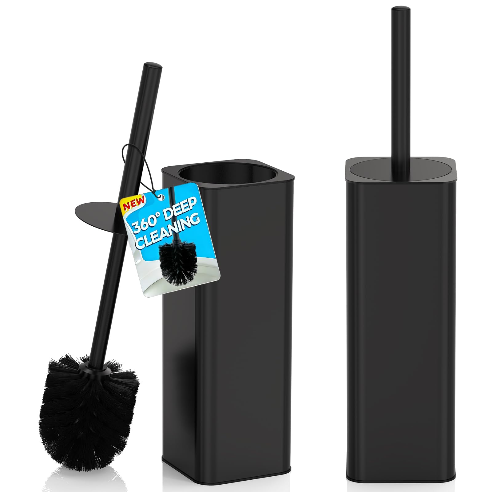 Toilet Bowl Brush and Holder for Bathroom