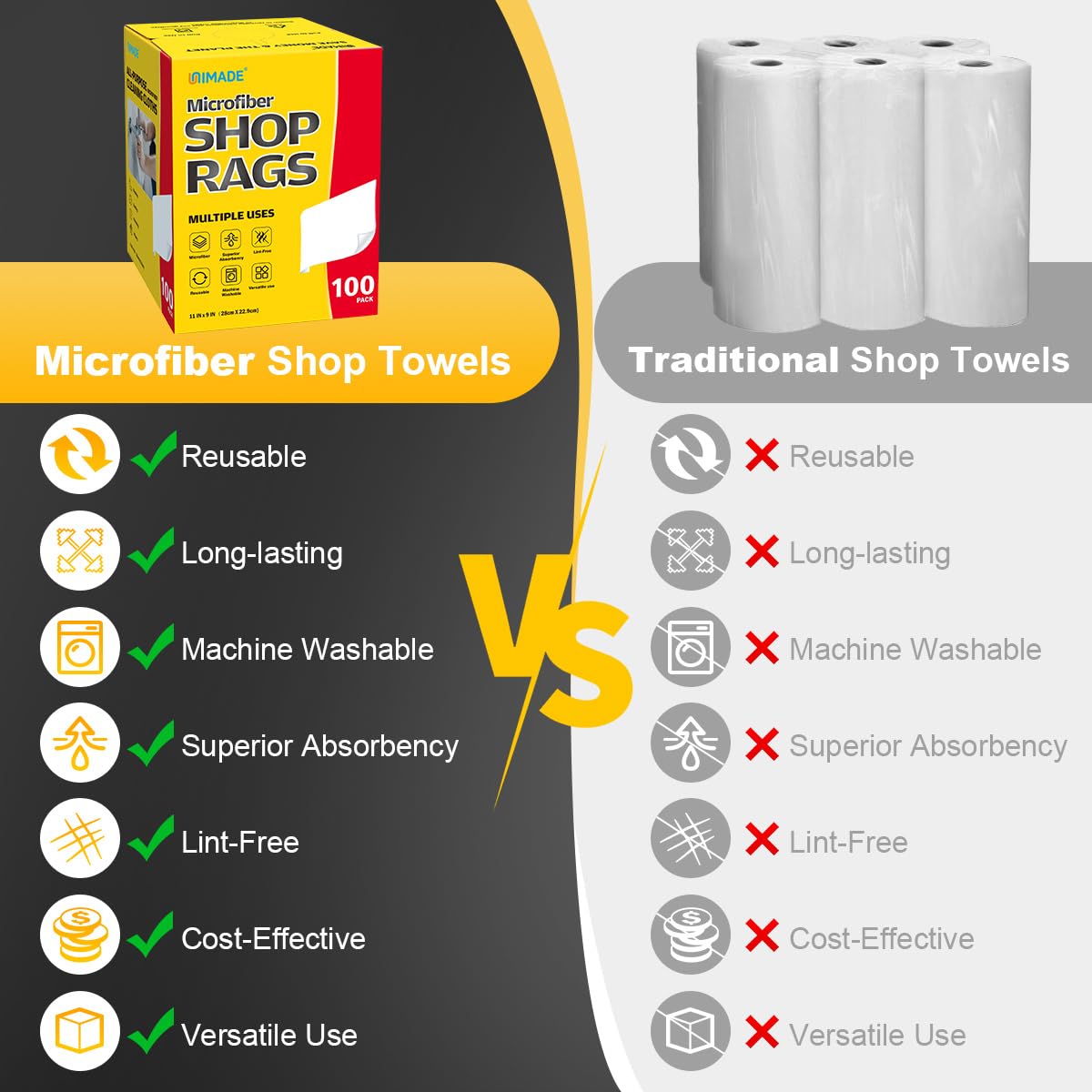 Shop Rags 2 Boxes (200 Count)