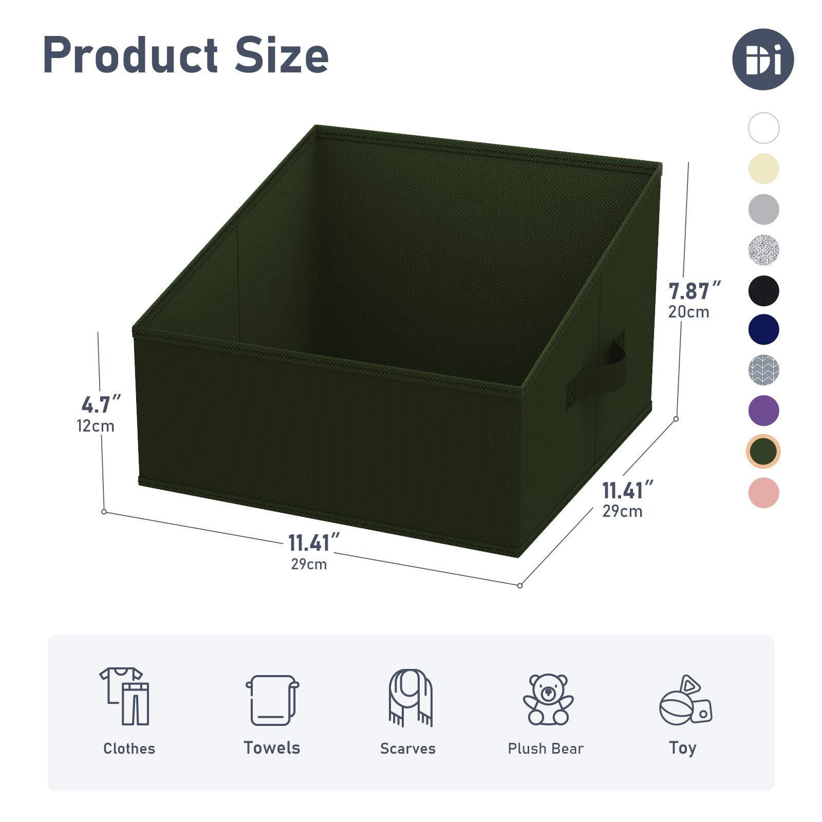 Closet Storage Bins 6 Pack (6 Count)