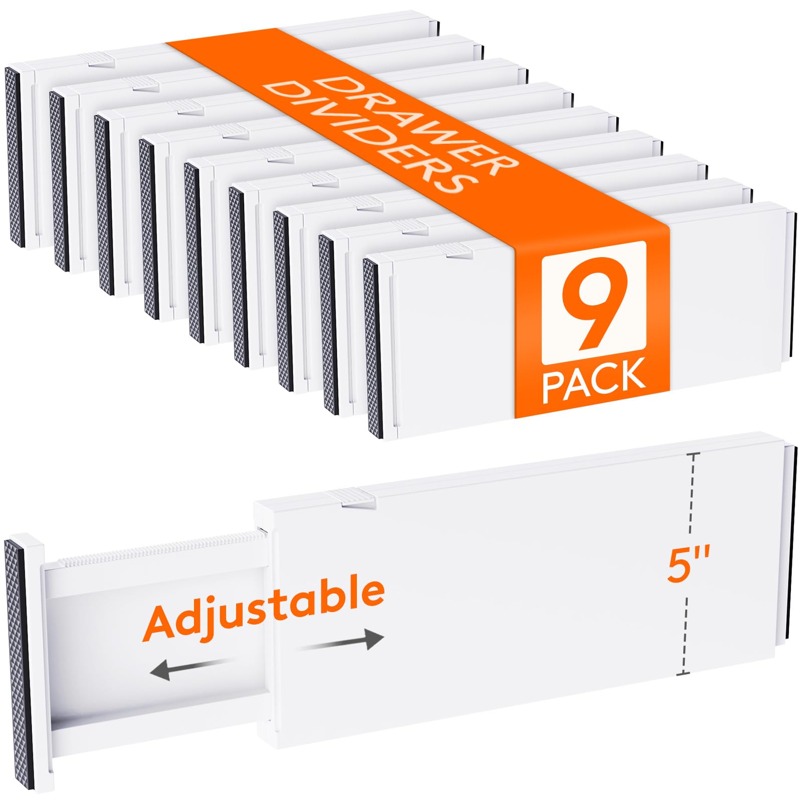 5" Tall Upgrade Drawer Dividers (9 Count)