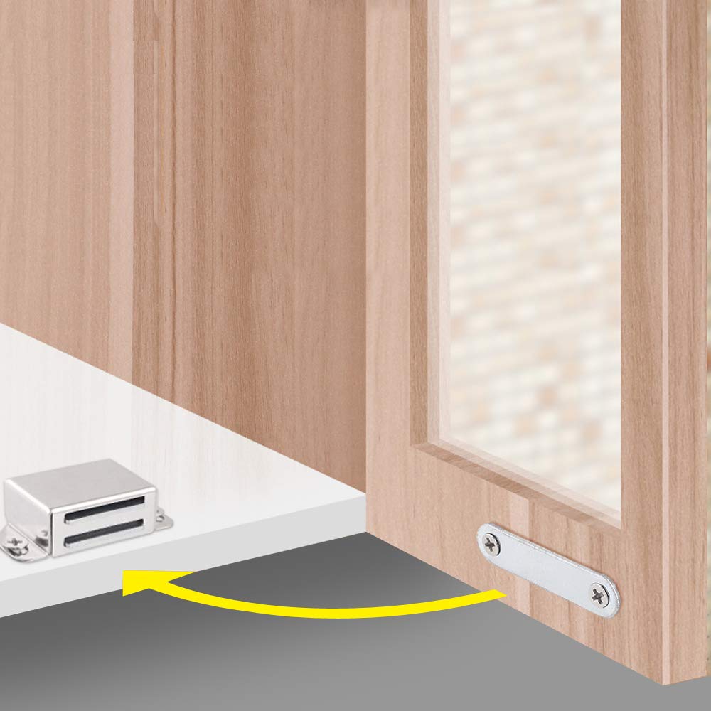 Cabinet Magnets 30lb Strong Catch for Kitchen Cupboard Door 12Pack (2 Count)
