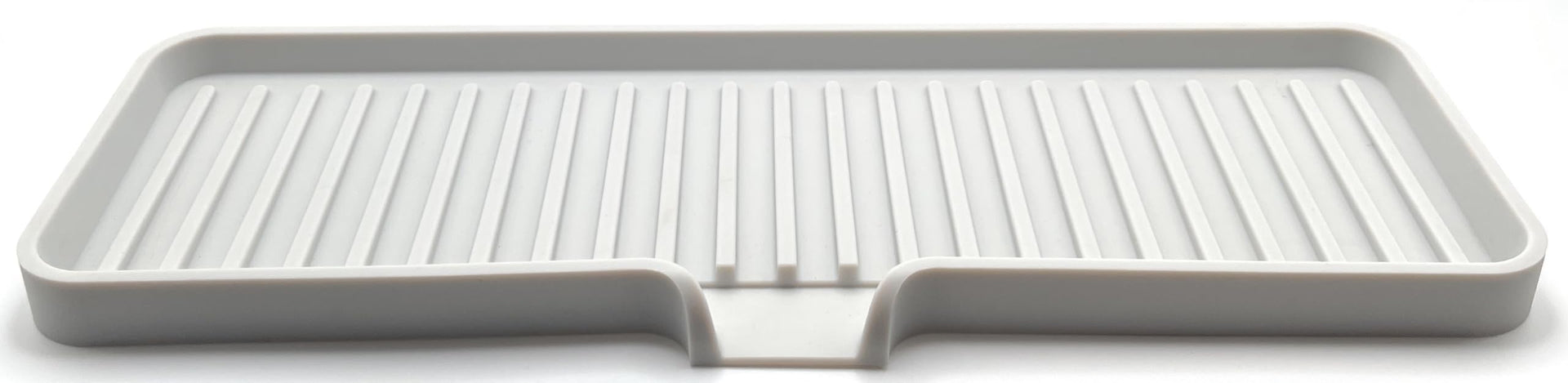 Silicone Soap Dish Tray and Sponge Holder with Drain Chute