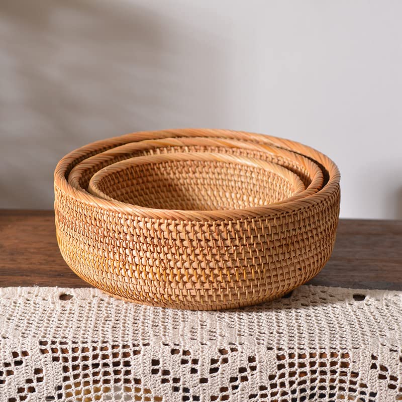 Rattan Bread Basket (3 Count)