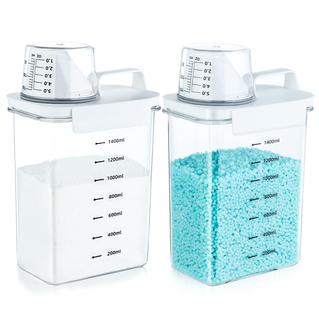 2 Packs Laundry Powder Container (2 Count)