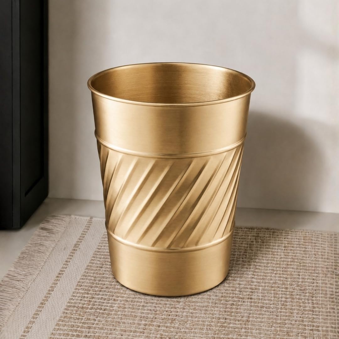 Metal Bathroom Trash Can