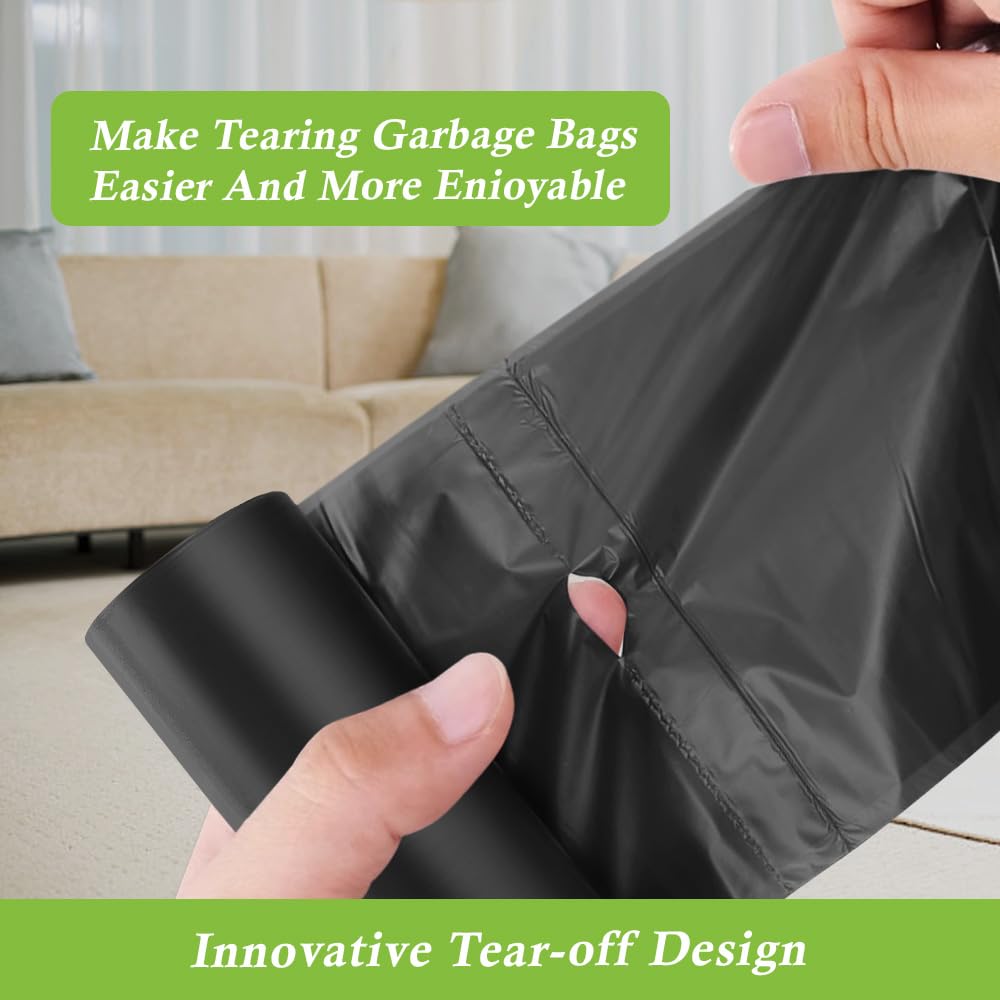 8 Gallon 130 Counts Strong Trash Bags Garbage Bags by RayPard