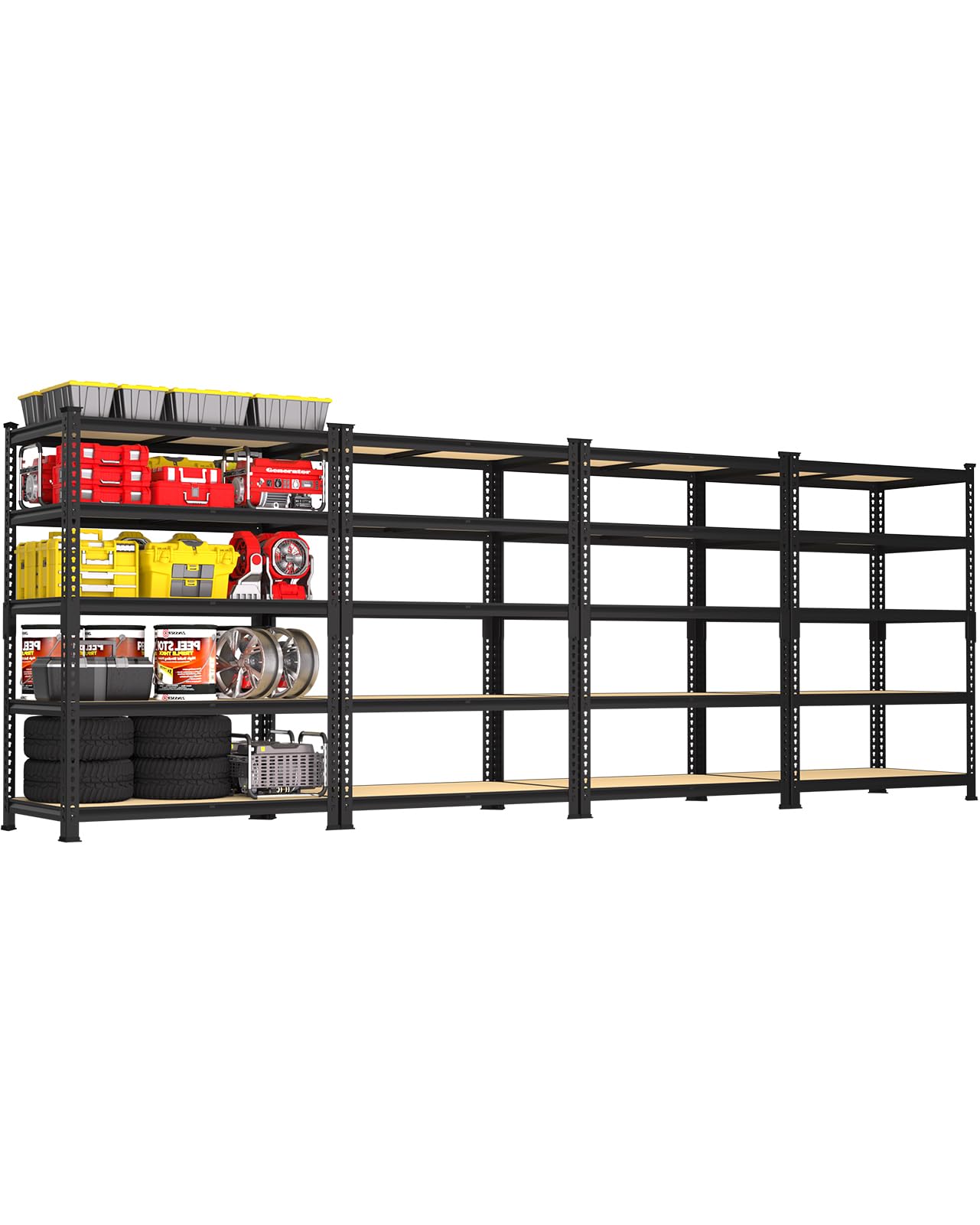 5 Tier Garage Storage Shelves (4 Count)
