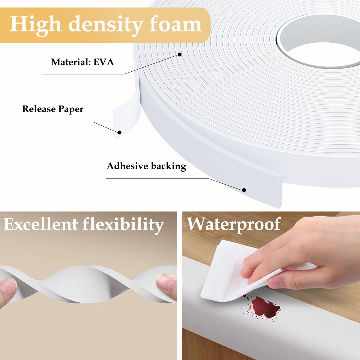 Weather Stripping Door Seal White