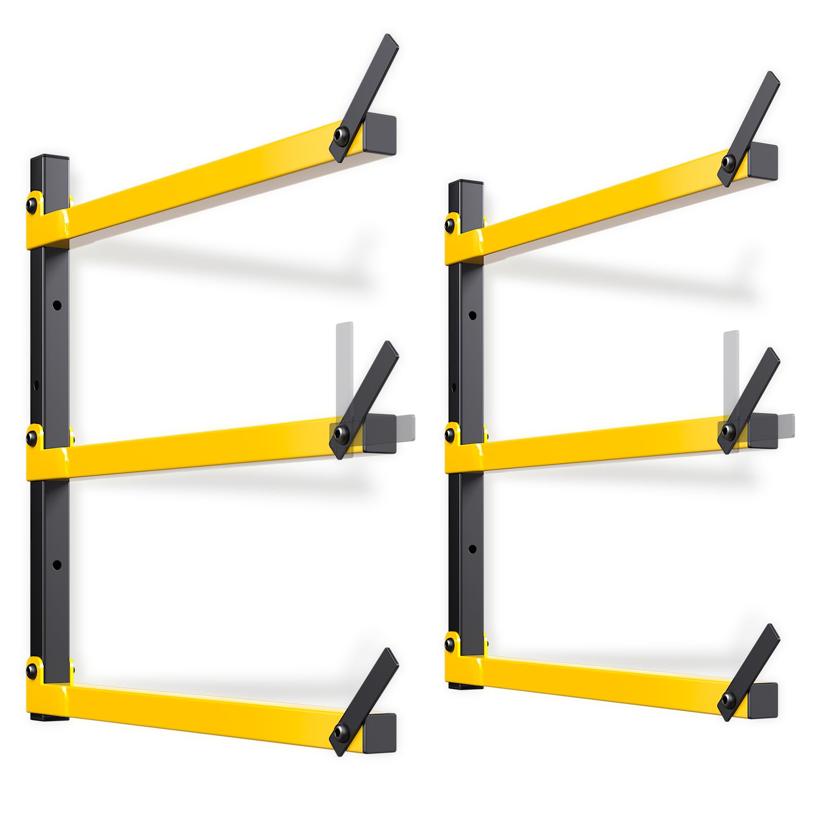 Lumber Storage Rack Folding Wood Storage Racks Wall (2 Count)