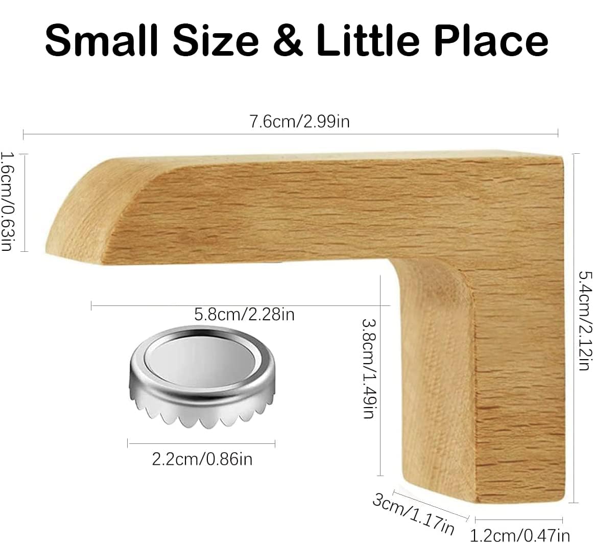 Magnetic Wooden soap Holder for Shower Wall