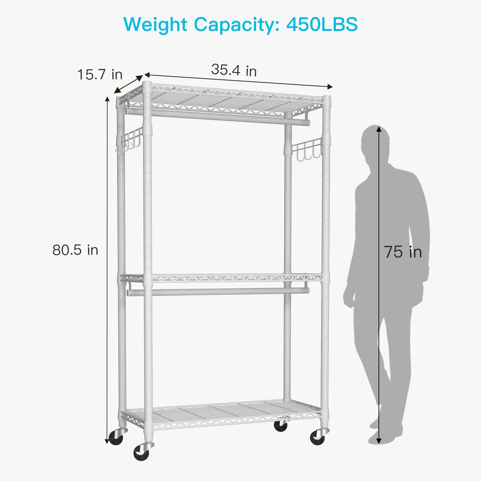 P1 Heavy Duty Garment Rack