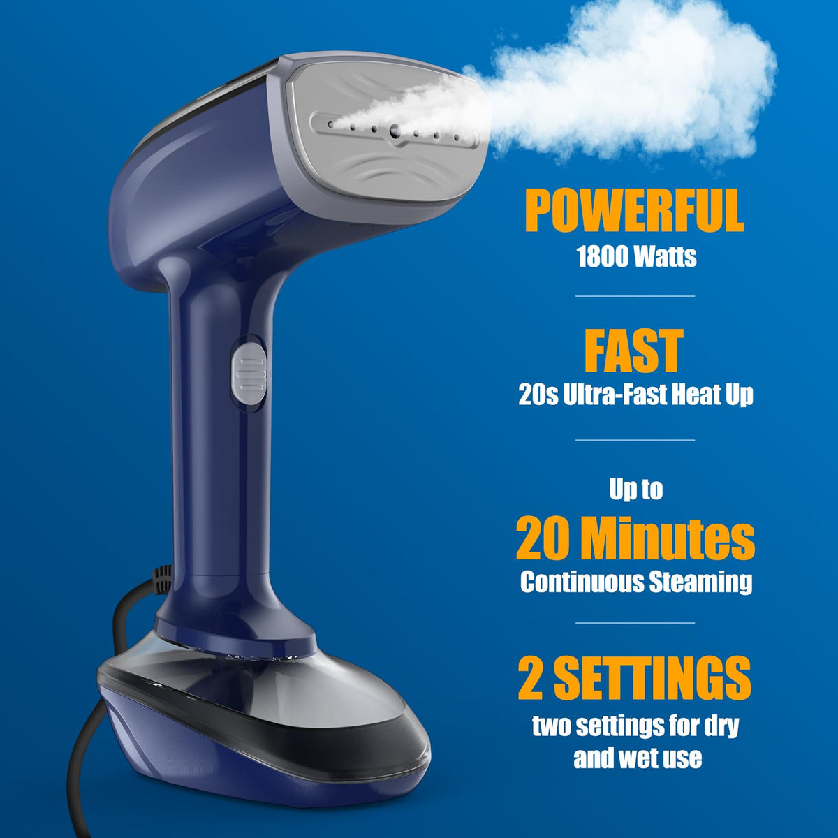 Powerful Handheld Fabric Steamer