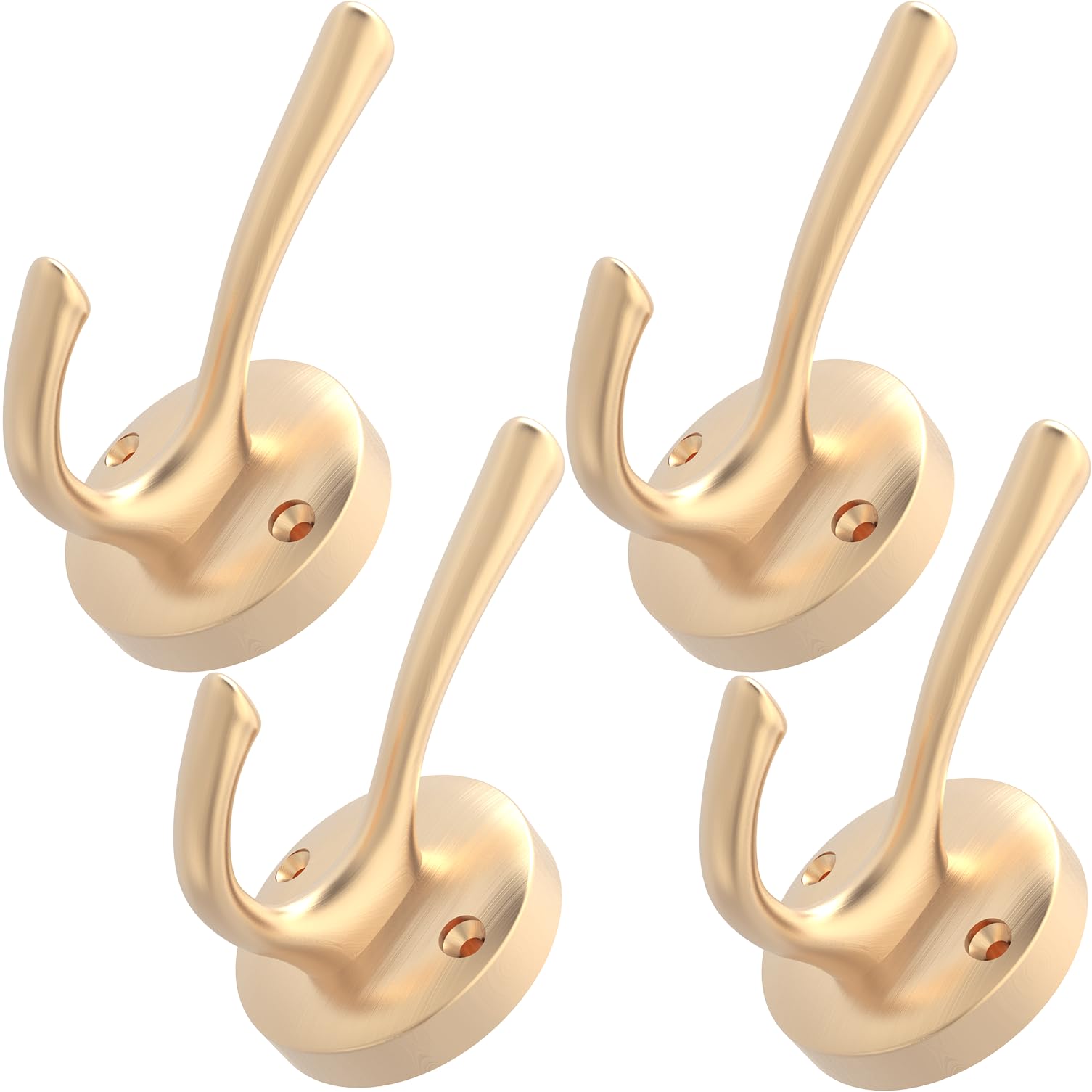 Gold Hat and Coat Hooks