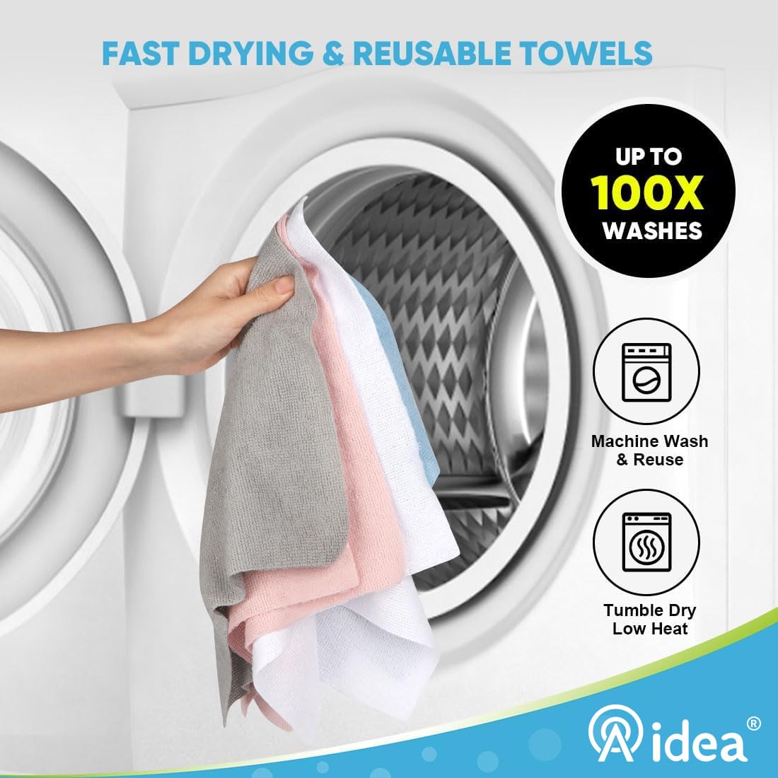 Microfiber Cleaning Cloth Roll (55 Count) - ModHome Supplies