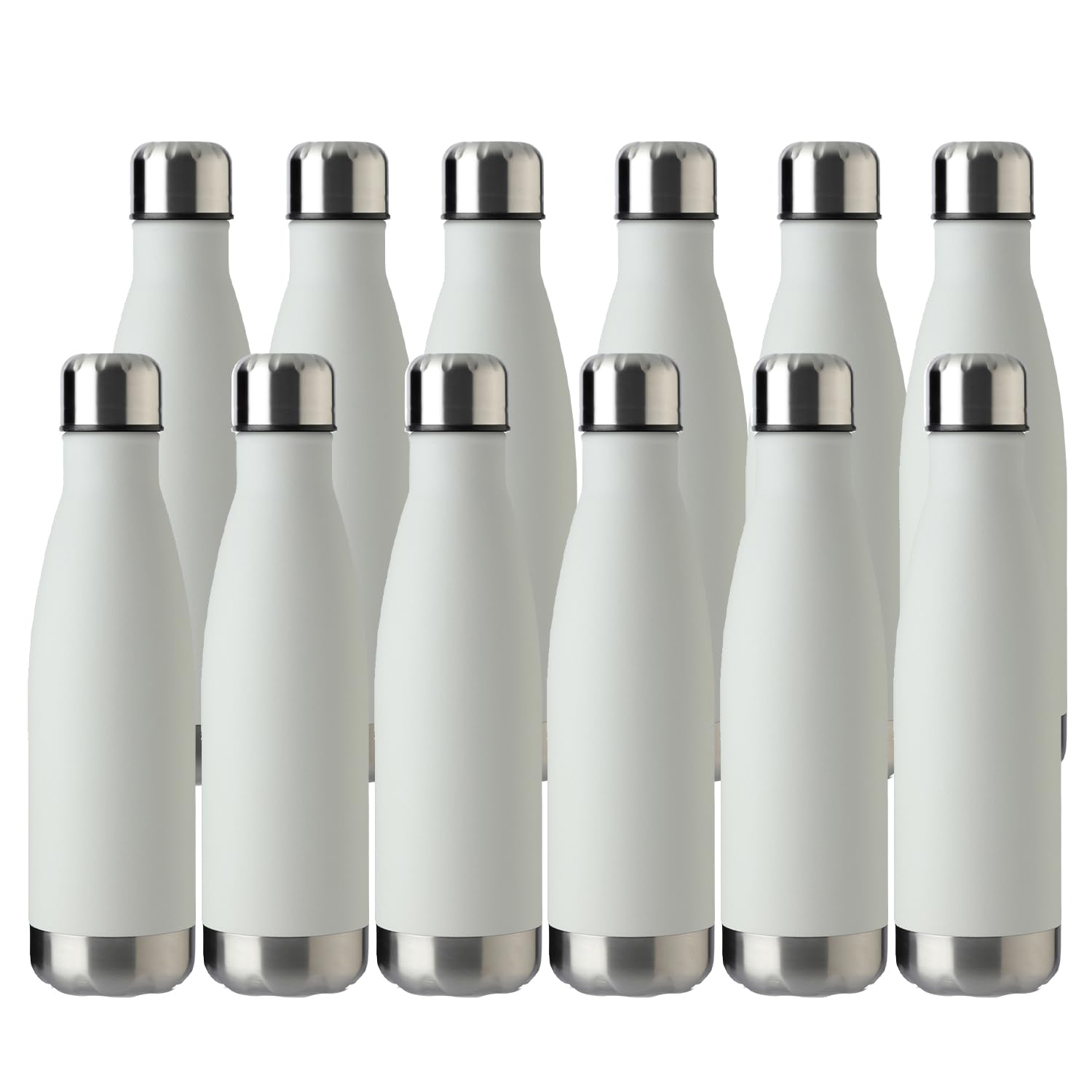 17oz Sport Water Bottle 12 Pack Vacuum Insulated Stainless Steel Leak