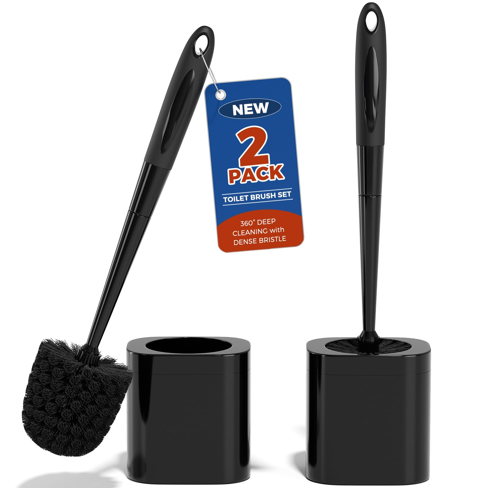 Toilet Brush and Holder Set (2 Count)