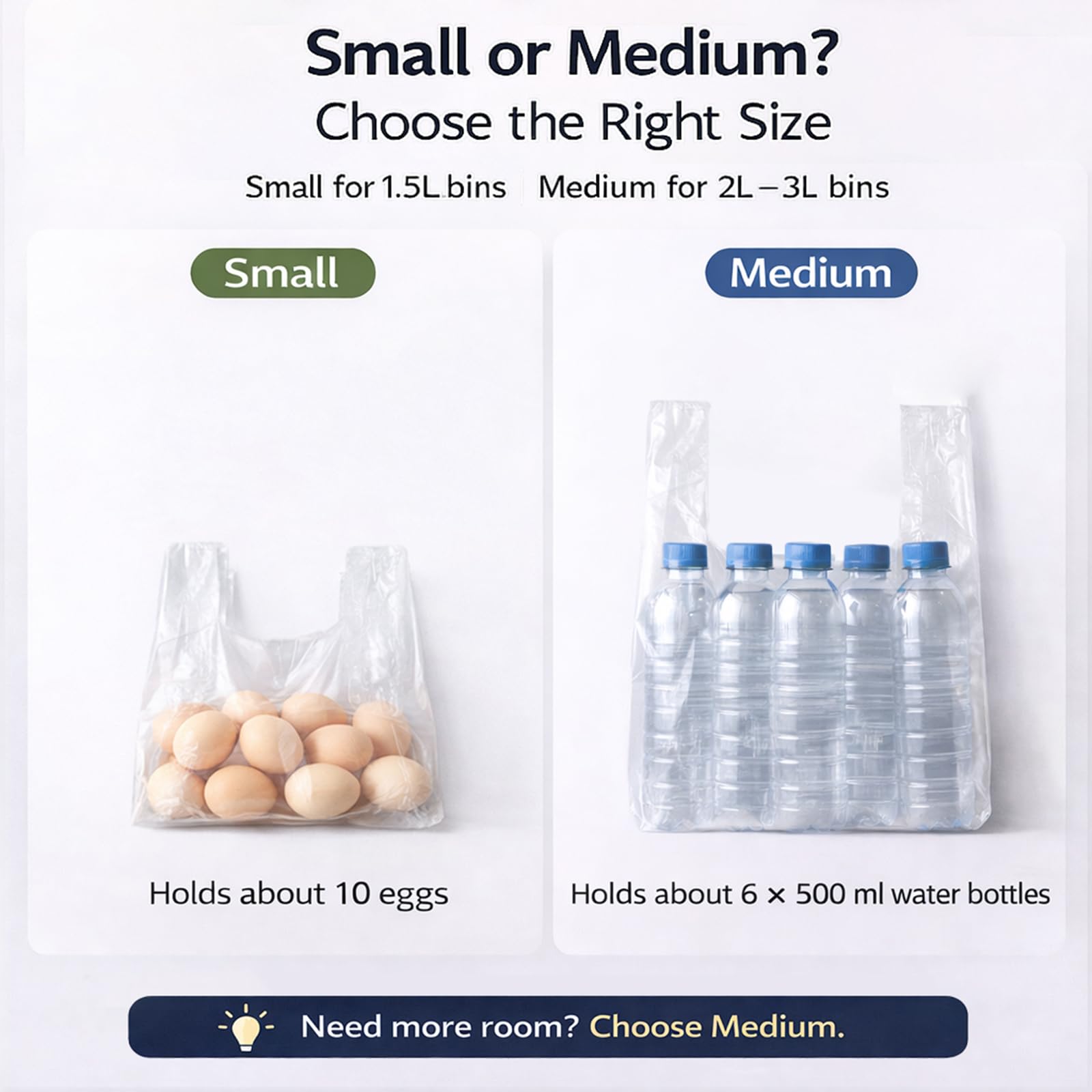 Mini Trash Bags 1.6 Liter (200 Count)
