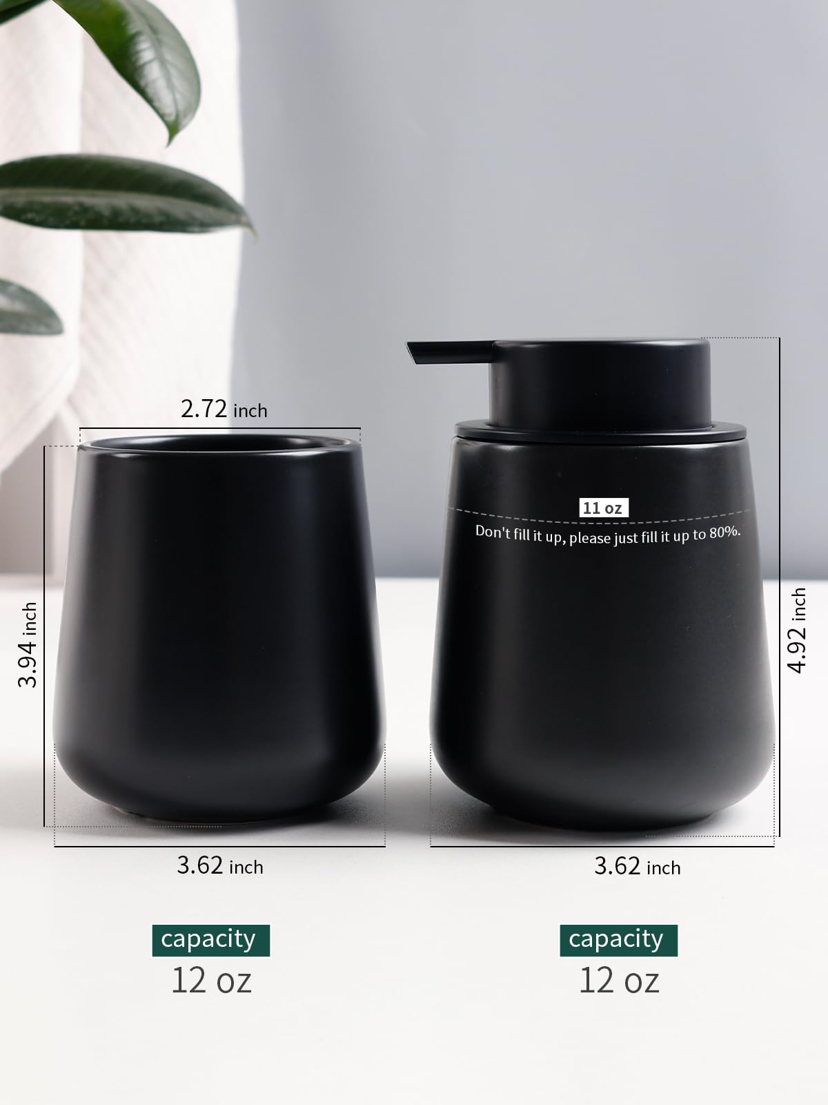 Soap and Toothbrush Holder Set