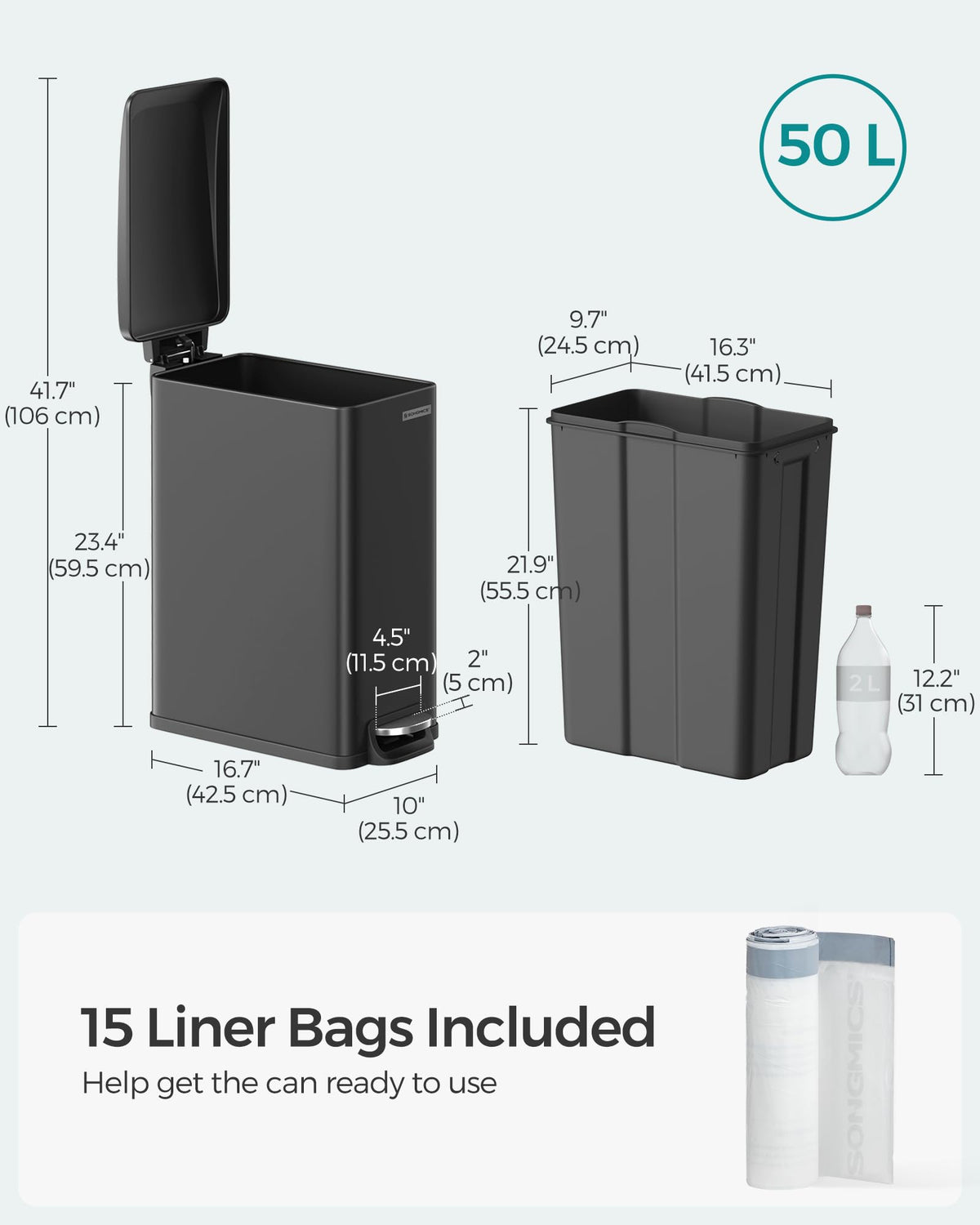 Slim Trash Can