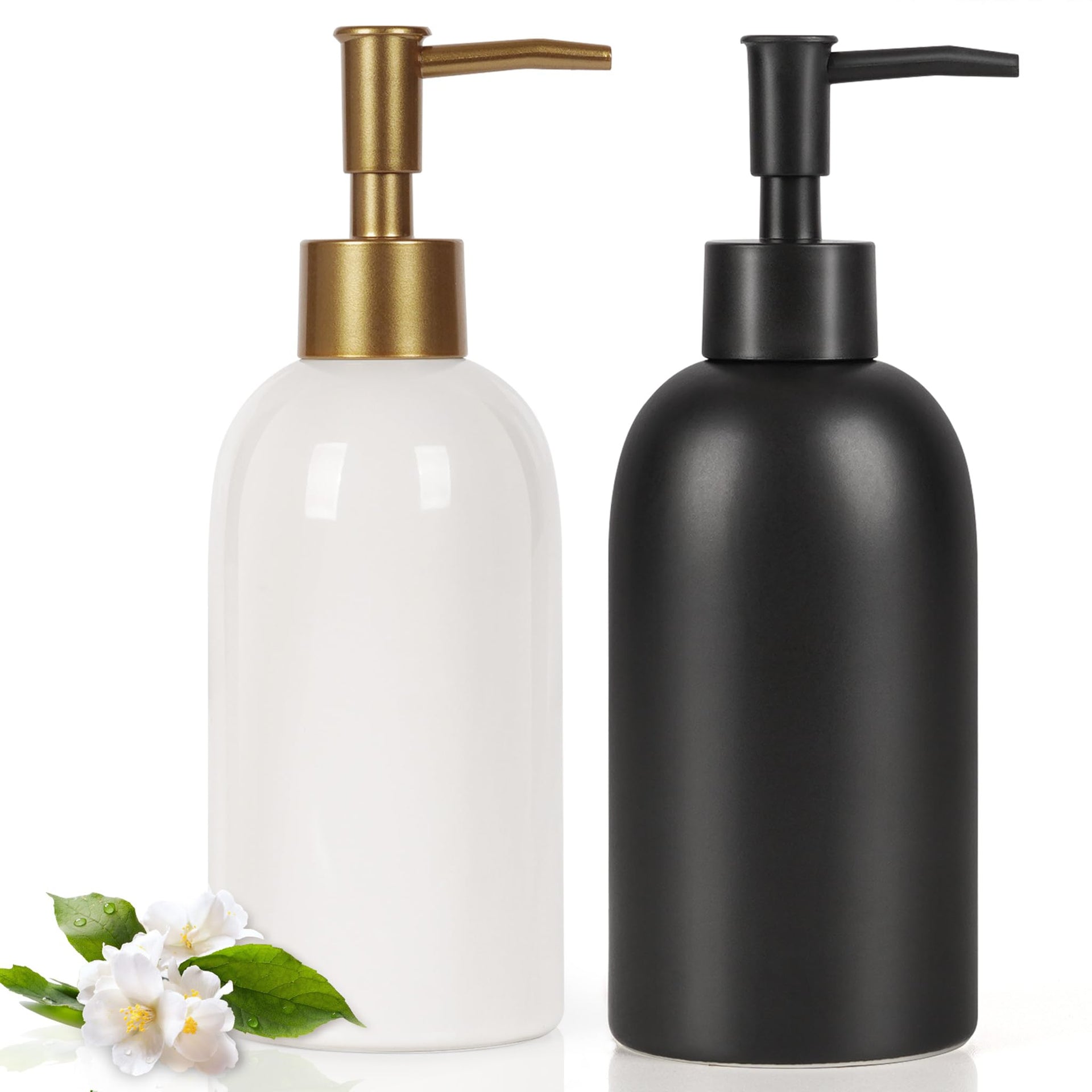 14OZ Hand and Dish Soap Dispenser Set for Bathroom & Kitchen