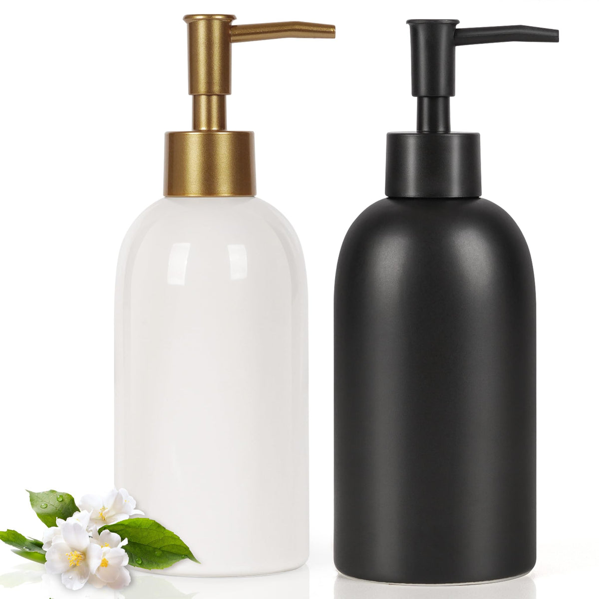 14OZ Hand and Dish Soap Dispenser Set for Bathroom & Kitchen