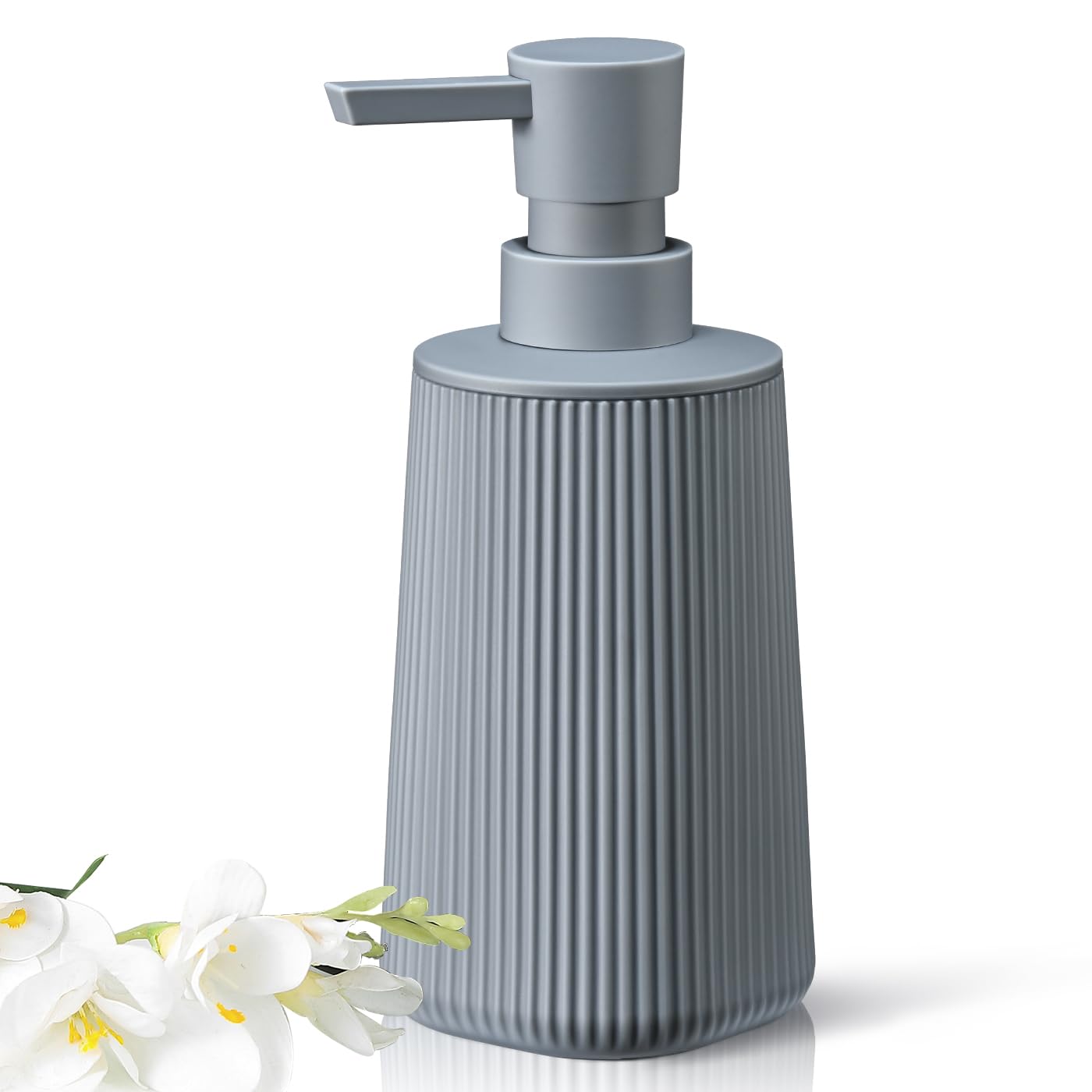 Gray Hand Soap Dispenser for Bathroom and Kitchen