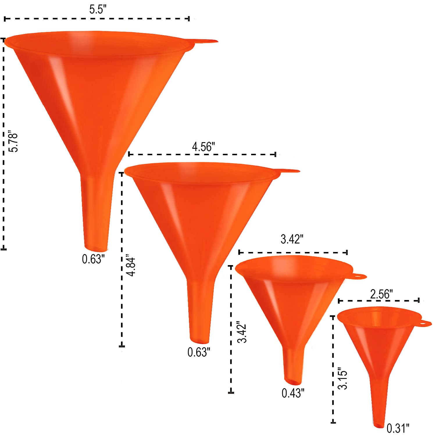 Oil Funnel Set (4 Count)