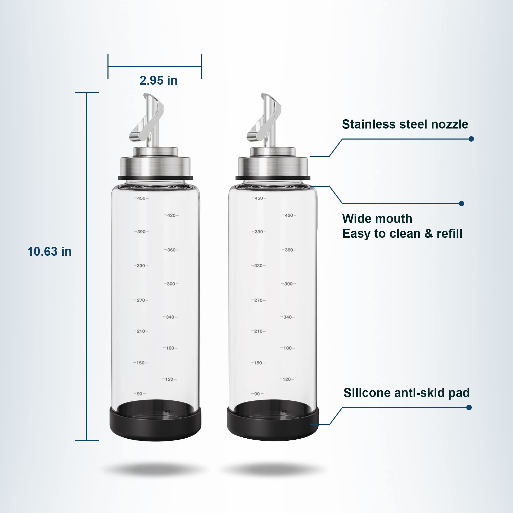 Glass Olive Oil Dispenser Bottle