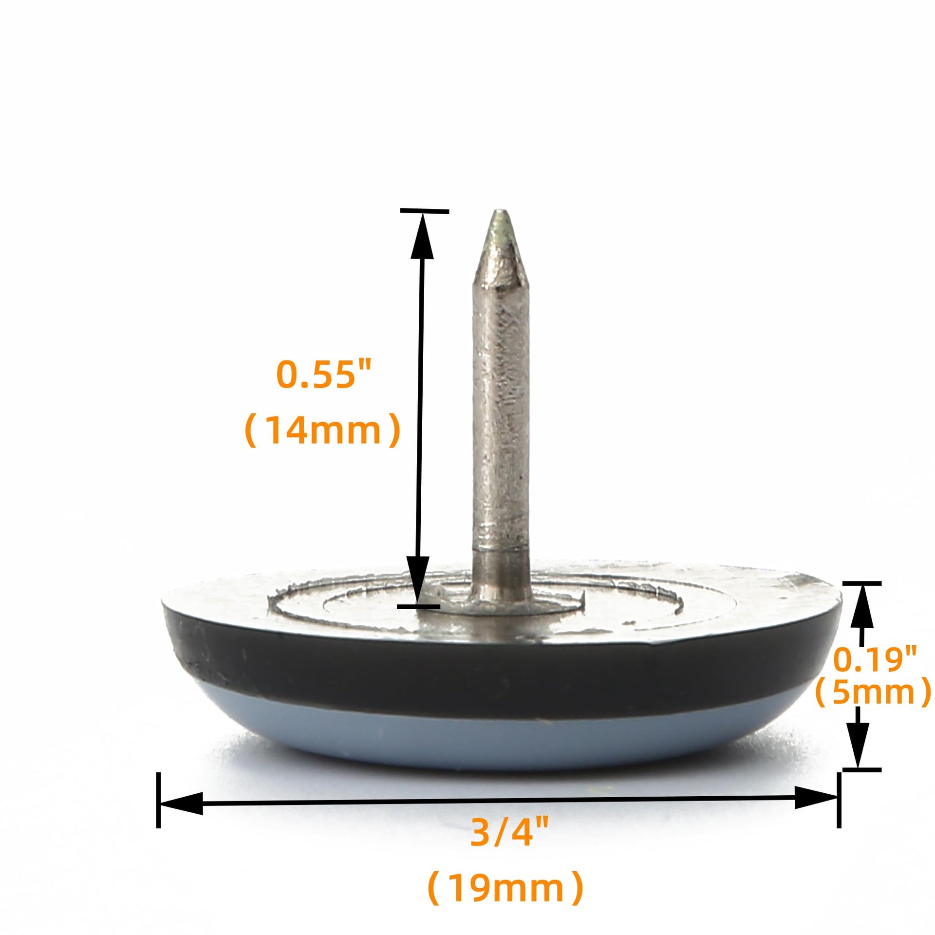 3 4“ Nail on Furniture Sliders (24 Count)