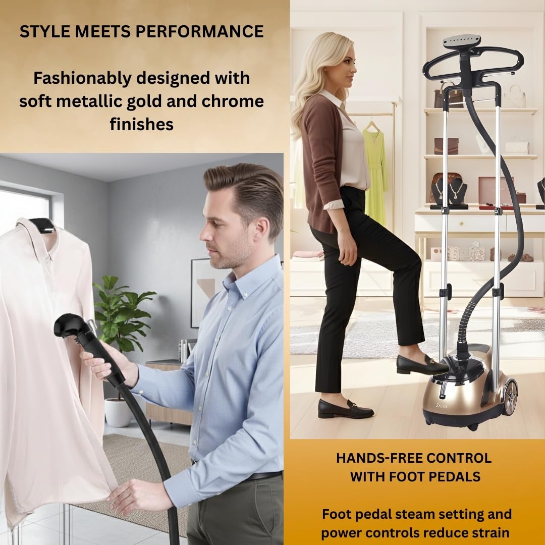 Garment Steamer with Foot Pedal Controls