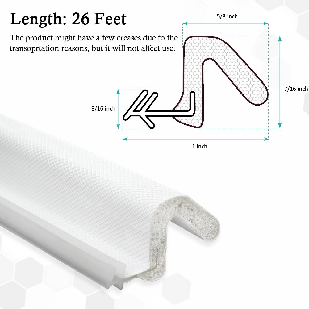Kerf Weather Stripping for Door Seal Strip (26 Foot)