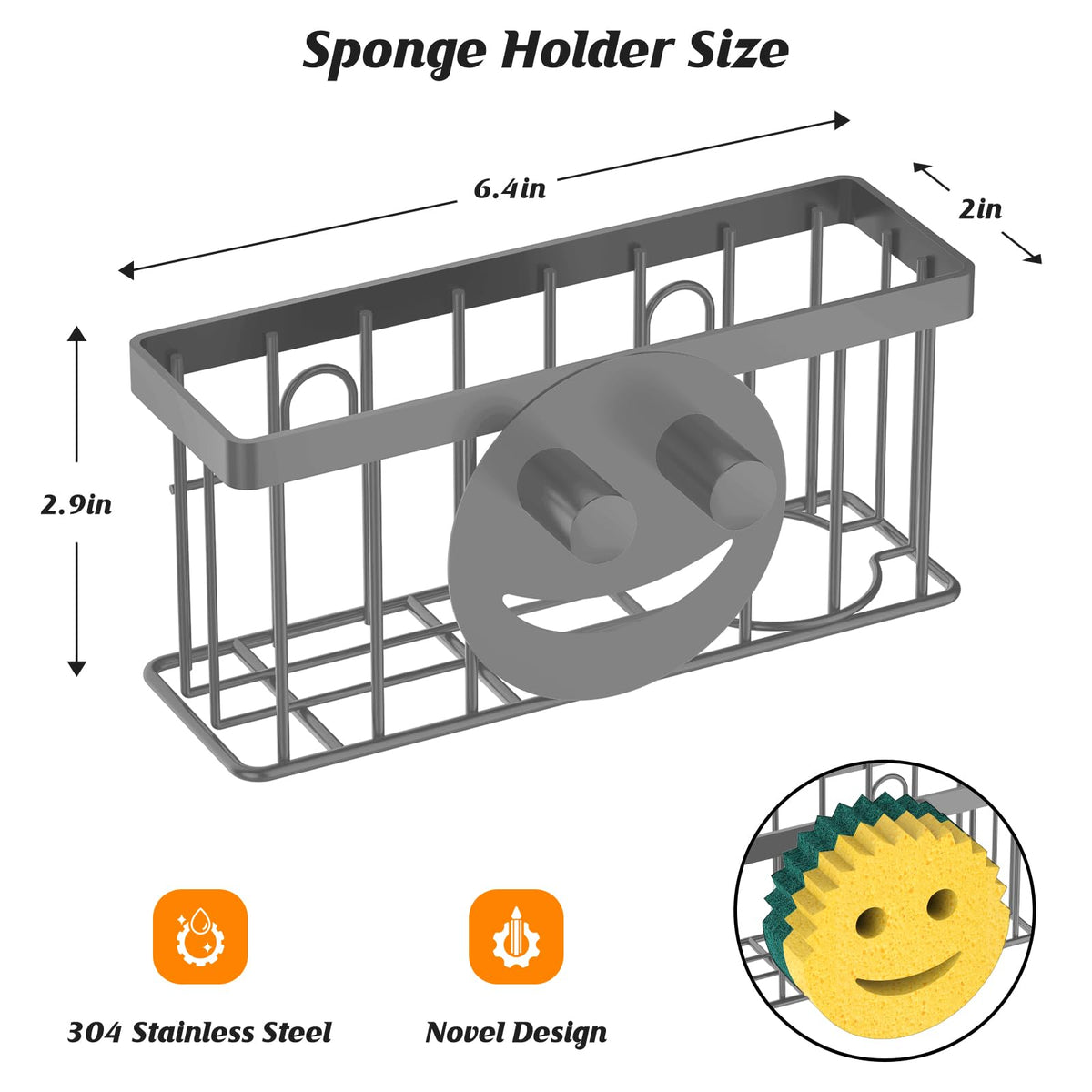 Sponge Holder Smiley Face