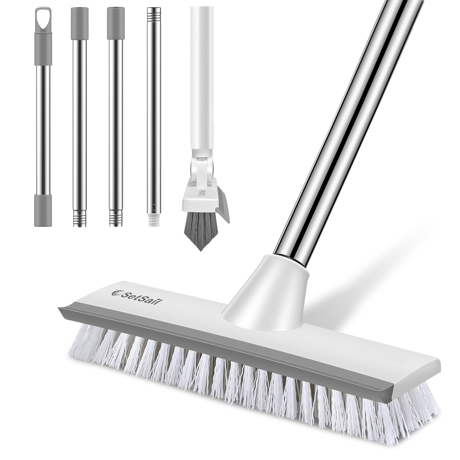 Floor Scrub Brush and Grout Brush with 51