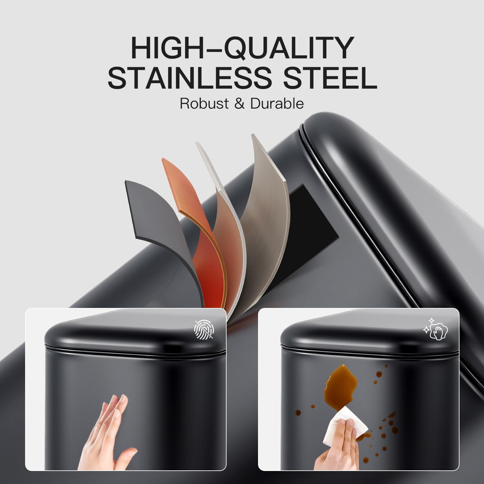 1.3 Gallon Bathroom Trash Can