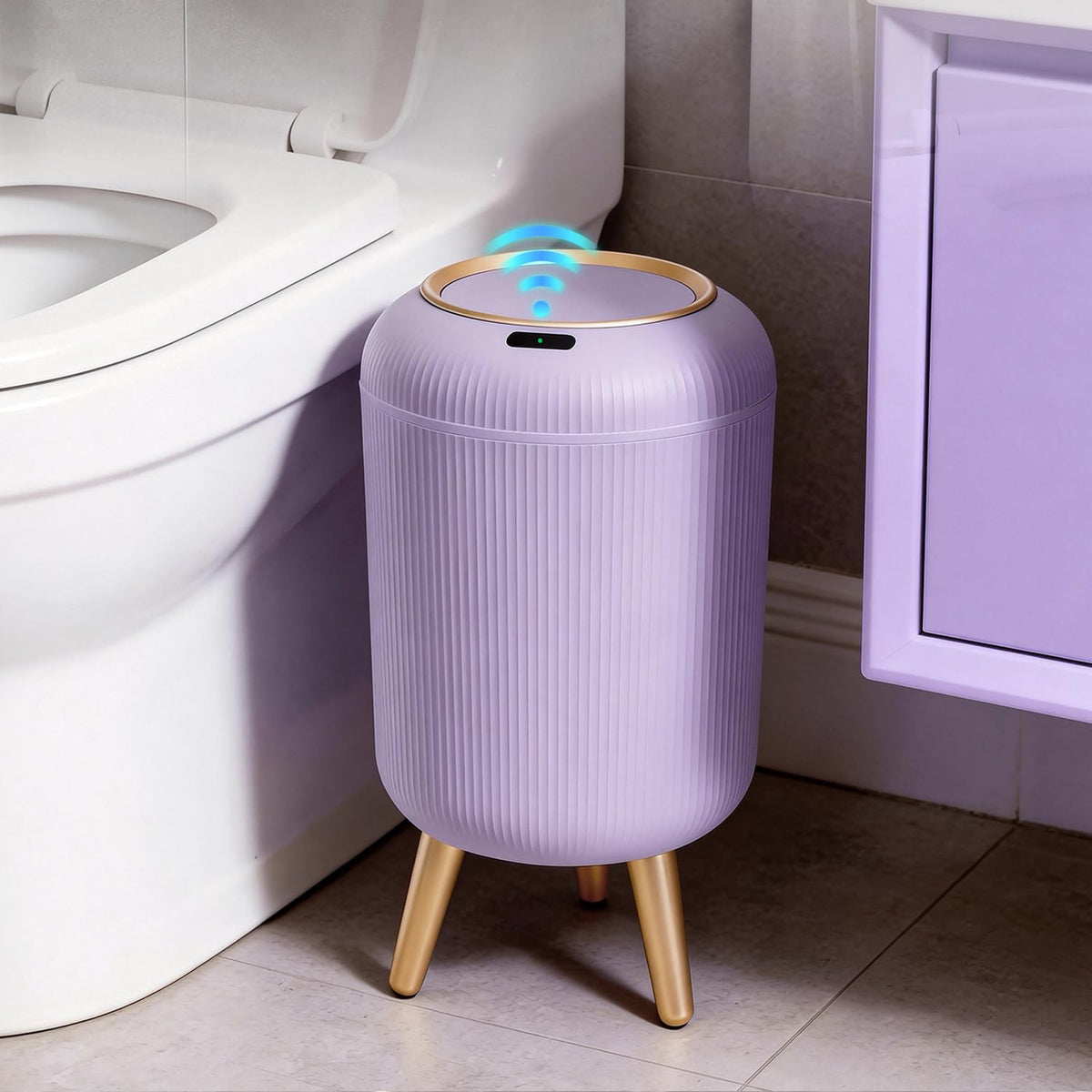 Bathroom Trash Can Automatic Touchless