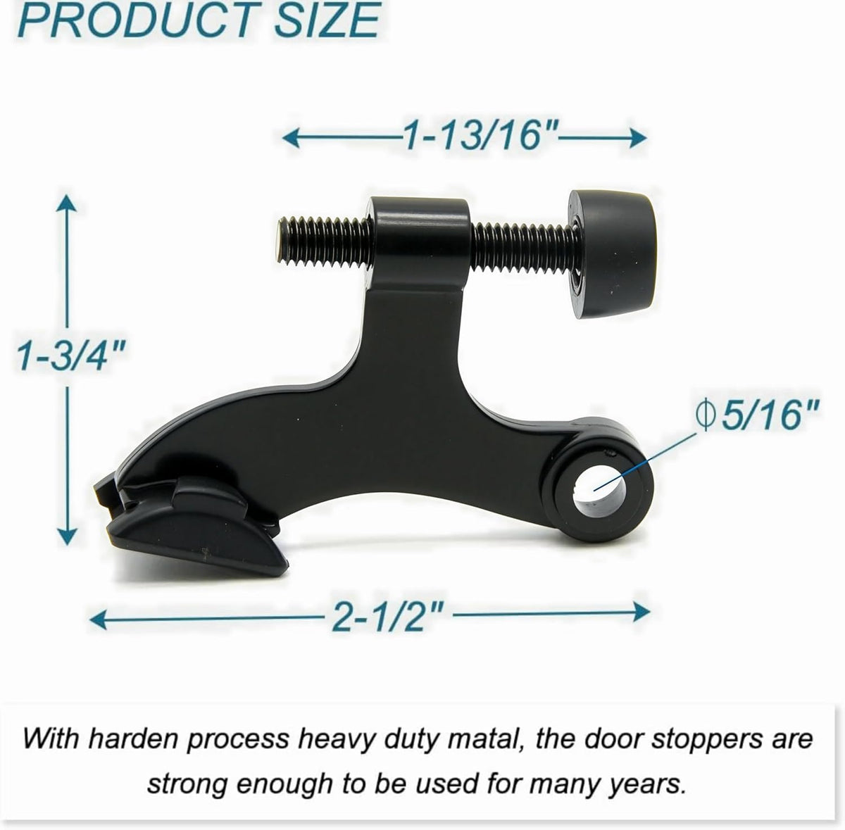 36Pack Hinge Pin Black Door Stopper